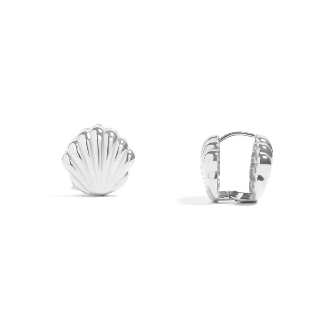 Shell Huggie Earrings