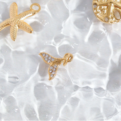Whale Tail Charm